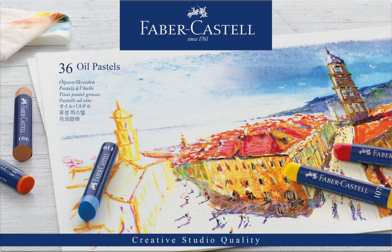 Faber-Castell - Pastels à l'huile, boîte de 36