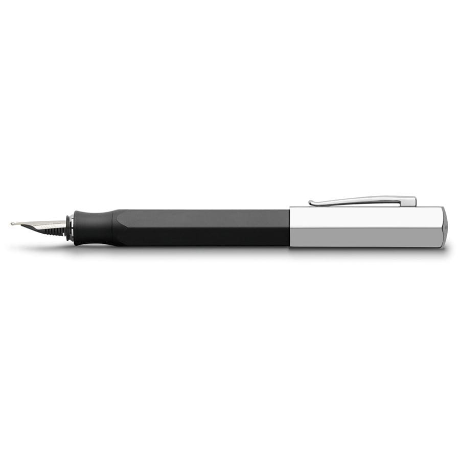 Faber-Castell - Stylo-plume Ondoro noir graphite F