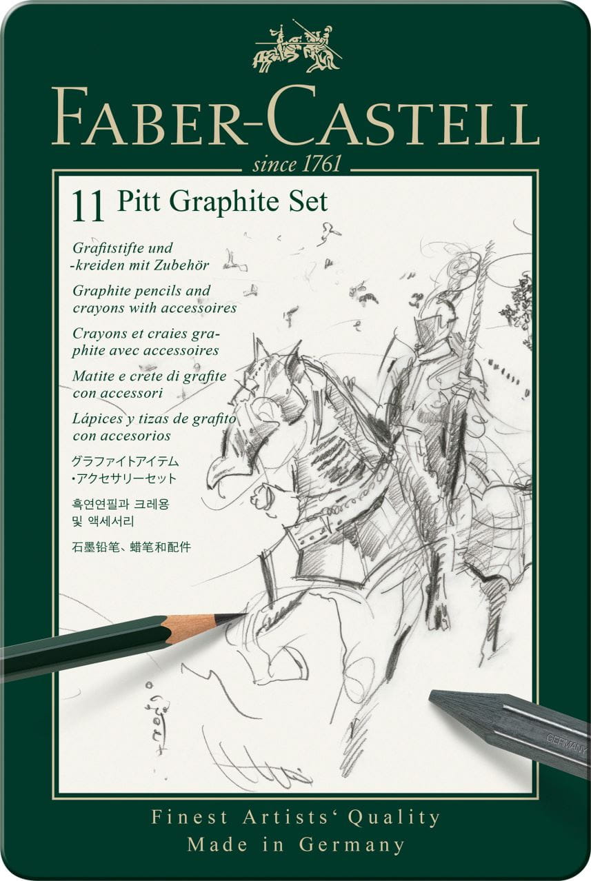 Faber-Castell - Pitt Graphite set, tin of 11