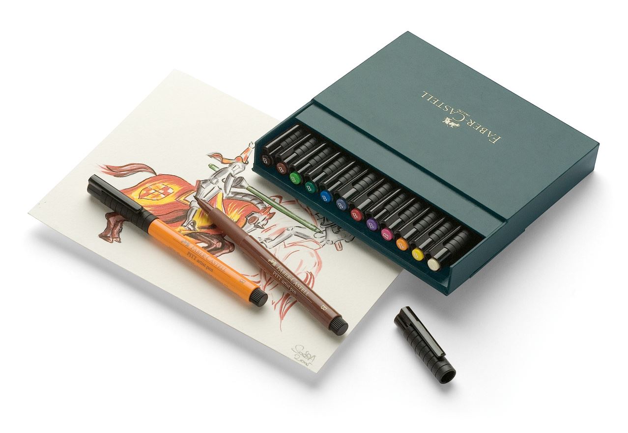 Faber-Castell - Feutre Pitt Artist Pen studio box de 12
