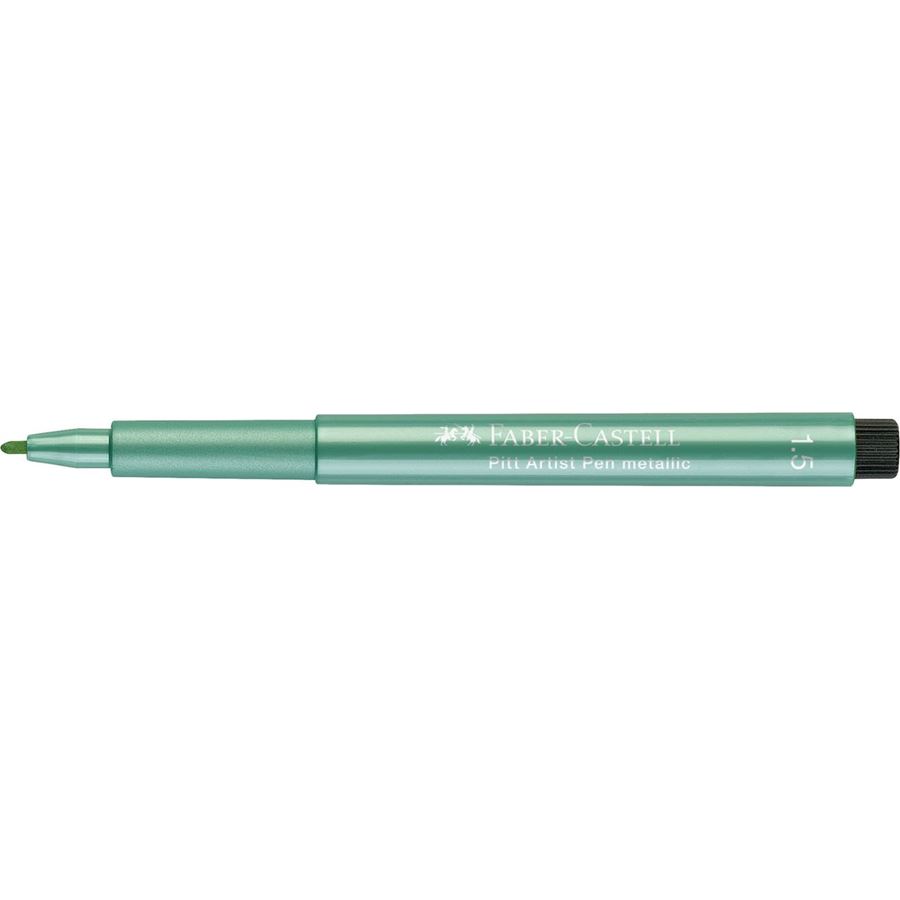 Faber-Castell - Pitt Artist Pen Metallic 1.5 India ink pen, green metallic