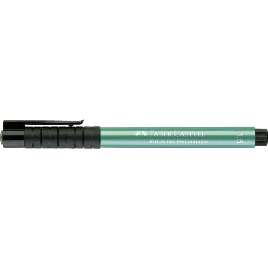 Faber-Castell - Feutre Pitt Artist Pen 1.5 vert métallique