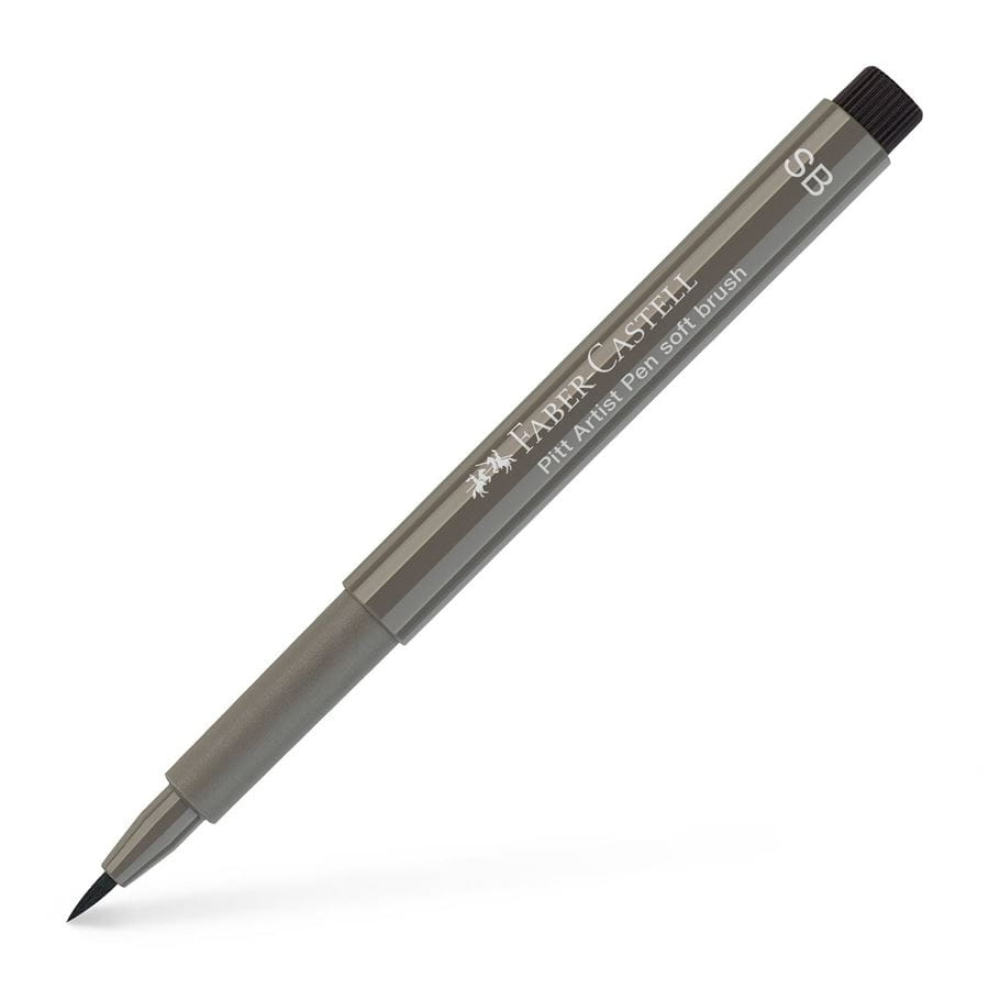 Faber-Castell - Pitt Artist Pen Soft Brush India ink pen, warm grey IV