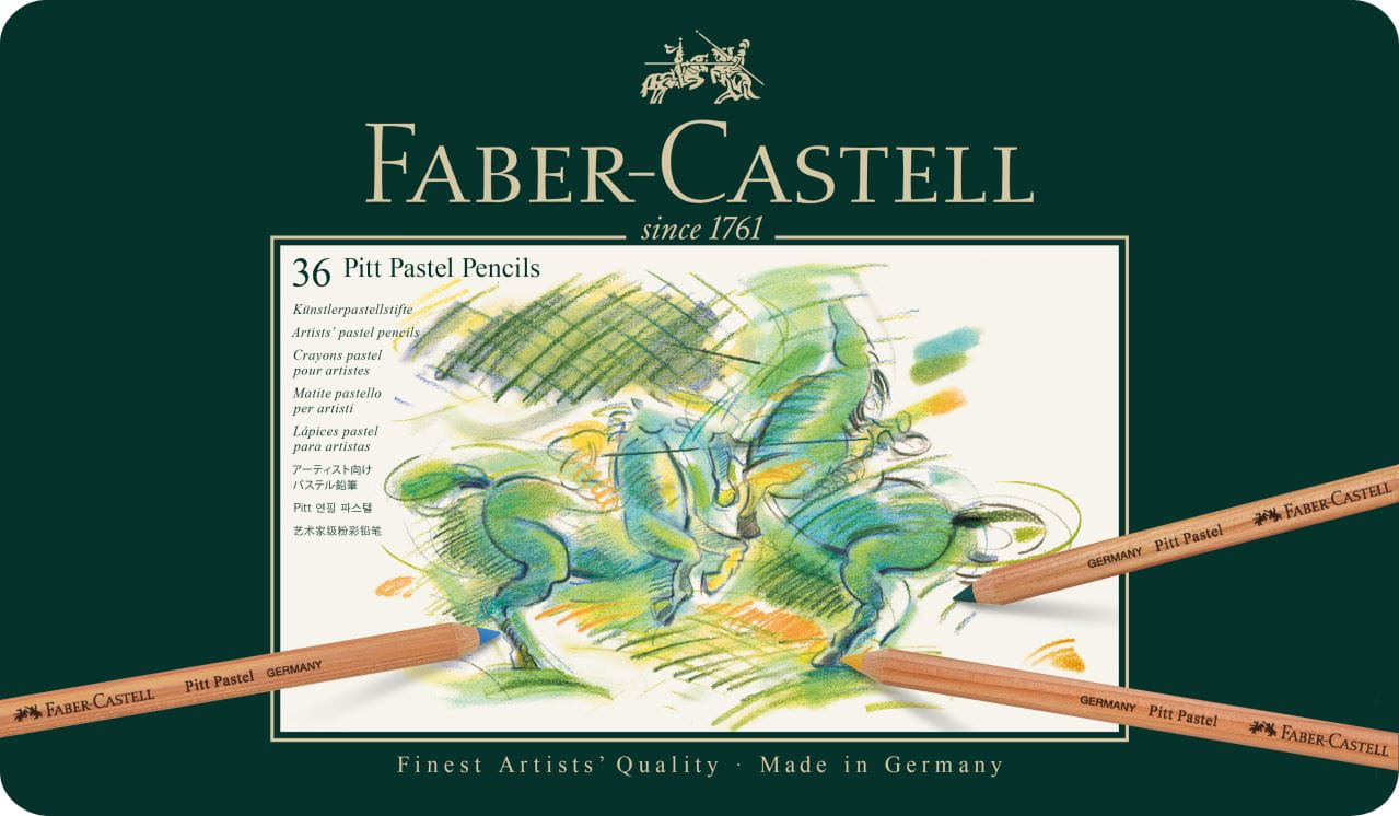 Faber-Castell - Crayon Pitt Pastel boîte métal de 36 pièces