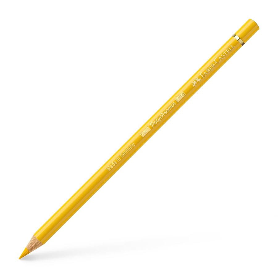 Faber-Castell - Crayon de couleur Polychromos 108 jaune cadmium foncé
