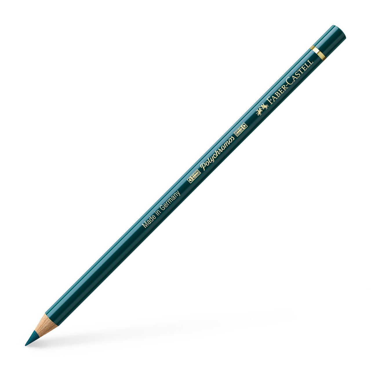 Faber-Castell - Polychromos colour pencil, 158 deep cobalt green