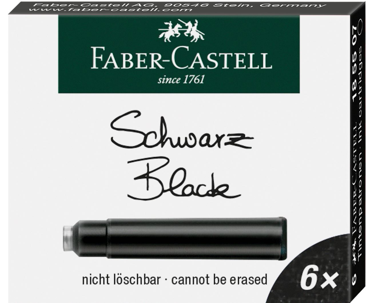 Faber-Castell - 6 cartouches d