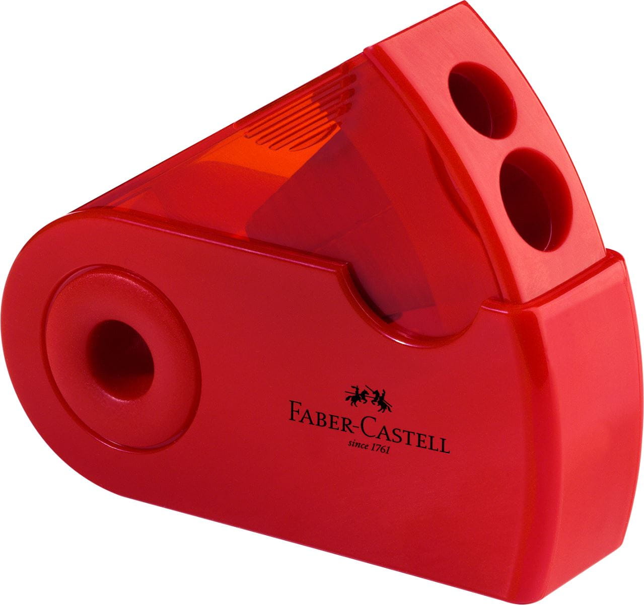 Faber-Castell - Taille-crayon 2 usages Sleeve rouge/bleu