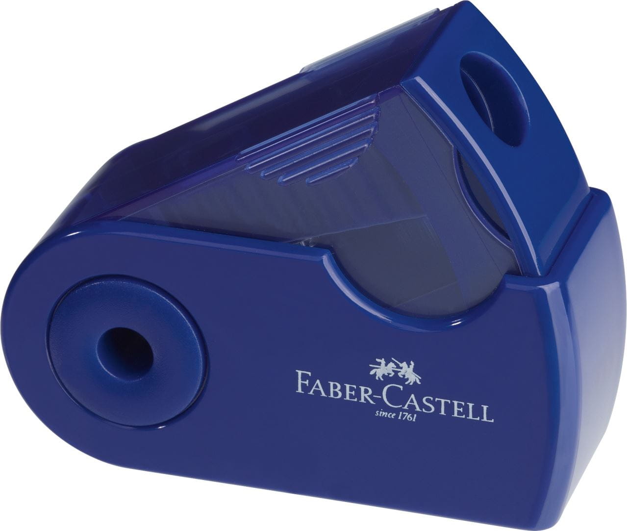 Faber-Castell - Sleeve Mini sharpening box, red/blue, sorted