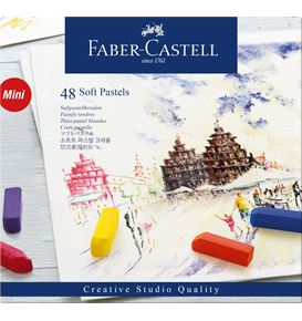 Faber-Castell - Soft pastels mini, boîte de 48