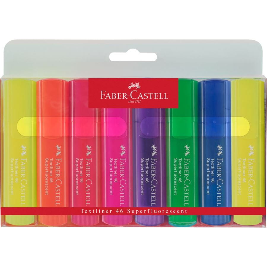 Faber-Castell - Textliner 46 Superflourescent, wallet of 8