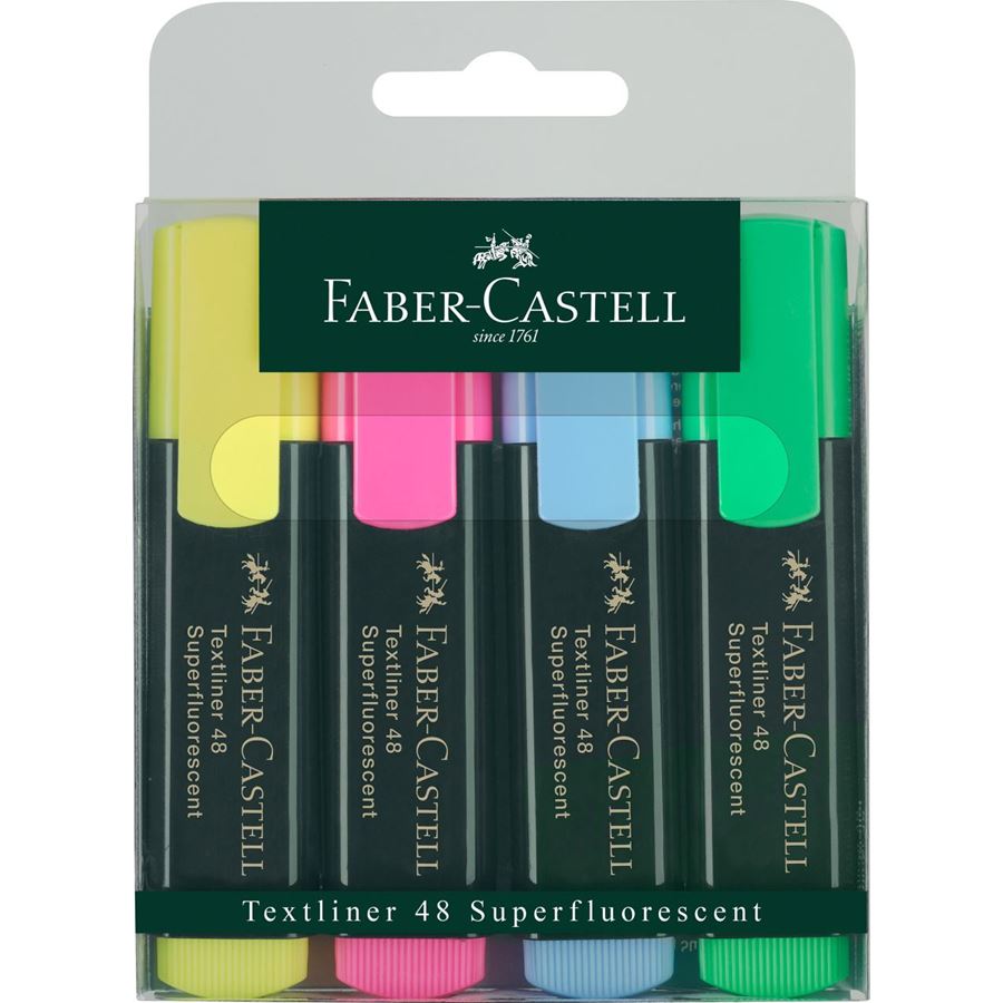 Faber-Castell - Surligneur Textliner 48 étui de 4