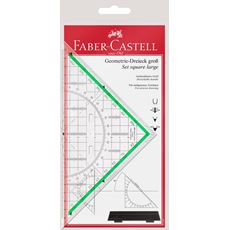 Faber-Castell - Équerre, grand format, avec poignée, 20 cm