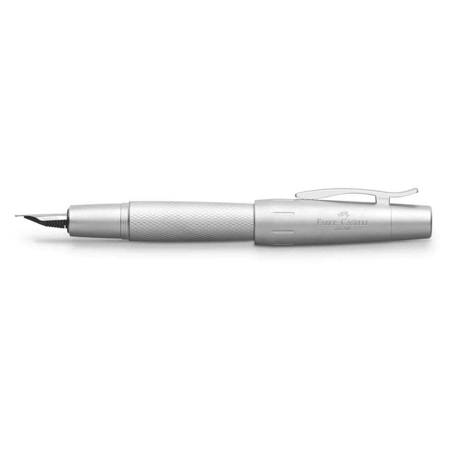 Faber-Castell - Fountain pen e-motion Pure Silver fine
