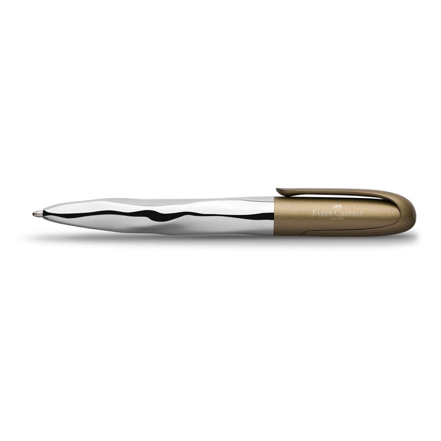Faber-Castell - n'ice pen Metallic twist ballpoint pen, XB, olive green
